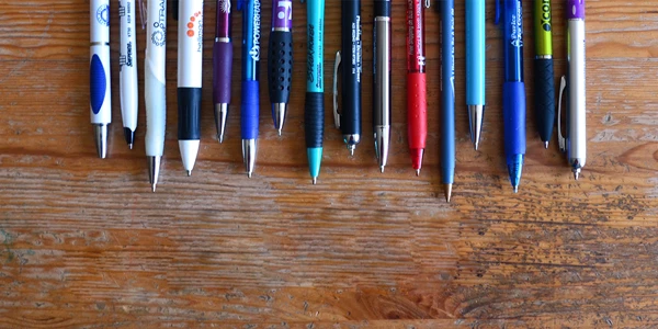 Promotional pens and other items